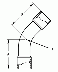 45 Elbow F-F