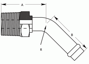 45 Elbow MPT