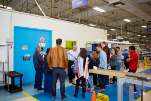 college students at Manufacturing Day