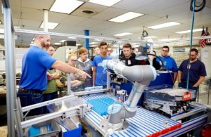 college students at Manufacturing Day