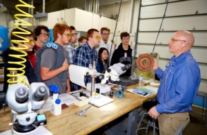 college students at Manufacturing Day