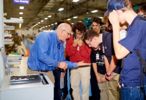 college students at Manufacturing Day