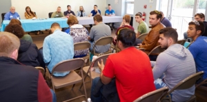 college students at Manufacturing Day