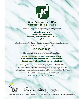 ISO 13485 Certification